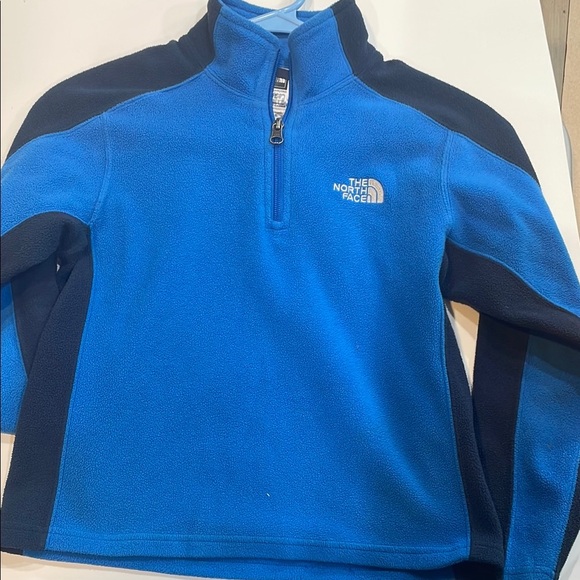 The North Face Royal Blue and Black Fleece Jacket - Picture 1 of 2